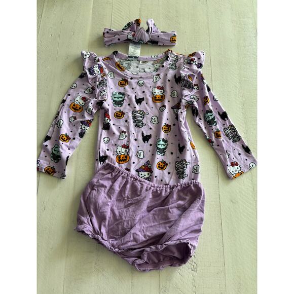 Posh Peanut Hello Kitty Monsters 3 Piece Set Size 12-18 mos EUC - Picture 1 of 6